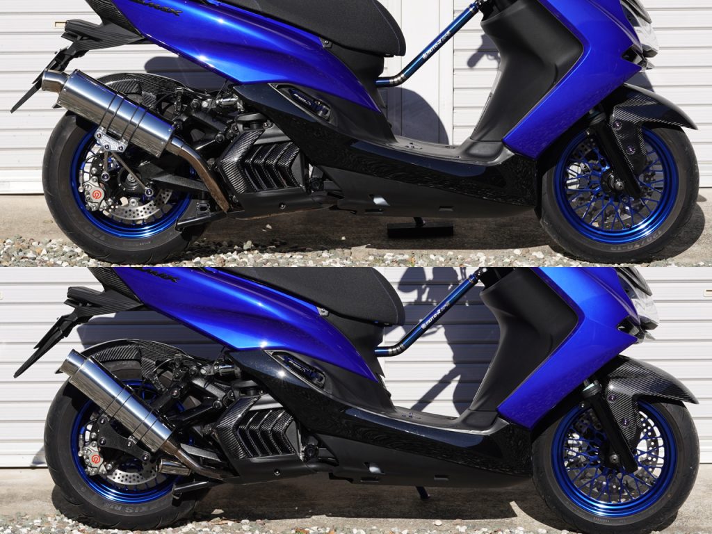 マジェスティS ビータス×ウインドジャマーズマフラー シャーシダイナモ